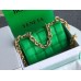 Bottega Veneta Chain Cassette Bag In Green Calfskin