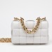 Bottega Veneta Chain Cassette Bag In White Calfskin