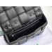 Bottega Veneta Chain Cassette Bag In Noir Calfskin