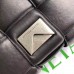 Bottega Veneta Chain Cassette Bag In Noir Calfskin