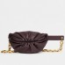 Bottega Veneta The Chain Pouch Belt Bag In Grape Nappa