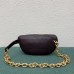 Bottega Veneta The Chain Pouch Belt Bag In Grape Nappa