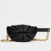 Bottega Veneta The Chain Pouch Belt Bag In Black Nappa