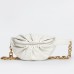 Bottega Veneta The Chain Pouch Belt Bag In White Nappa