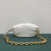 Bottega Veneta The Chain Pouch Belt Bag In White Nappa