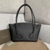 Bottega Veneta Arco 48 Bag In Black Grainy Calfskin