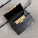 Bottega Veneta Daisey Bag In Black Crocodile Embossed Leather