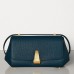 Bottega Veneta Small BV Angle Bag In Deep Blue Palmellato