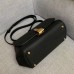 Bottega Veneta Small BV Angle Bag In Black Palmellato