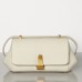 Bottega Veneta Small BV Angle Bag In White Palmellato