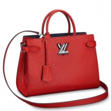 Louis Vuitton Red Twist Tote Epi Leather M54811