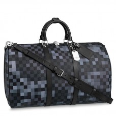 Louis Vuitton Keepall Bandouliere 50 Damier Graphite Pixel N40080