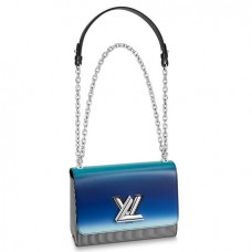 Louis Vuitton Twist MM Bag Black Stripes M53846