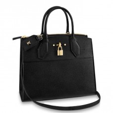 Louis Vuitton Black City Steamer MM Bag M53015