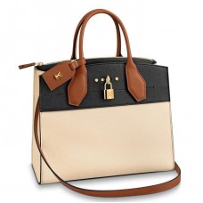 Louis Vuitton Beige City Steamer MM Tri-colour Bag M53755