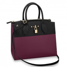 Louis Vuitton Prune City Steamer MM Bi-color Bag M54867