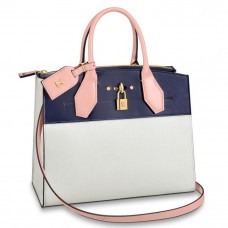 Louis Vuitton White City Steamer MM Tri-colour Bag M55178