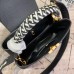 Louis Vuitton Black Capucines PM Bag With Braided Handle M55083