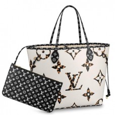 Louis Vuitton Neverfull MM Monogram Jungle Leopard Zebra M44716