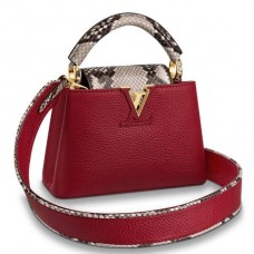 Louis Vuitton Capucines Mini With Python Handle Flap N97074