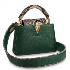 Louis Vuitton Capucines Mini With Python Handle Flap N97075