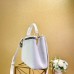 Louis Vuitton White Capucines PM Bag With Chain M53245