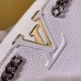 Louis Vuitton White Capucines PM Bag With Chain M53245