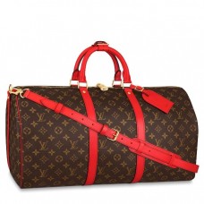 Louis Vuitton Keepall Bandoulière 50 Monogram Red M44740