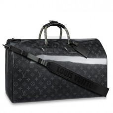 Louis Vuitton Keepall Bandouliere 50 Monogram Eclipse Glaze M43901