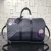 Louis Vuitton League KeepAll 45 Bandoulière Damier Graphite Stickers N41057