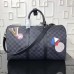 Louis Vuitton League KeepAll 45 Bandoulière Damier Graphite Stickers N41057