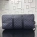 Louis Vuitton League KeepAll 45 Bandoulière Damier Graphite Stickers N41057