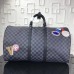 Louis Vuitton League KeepAll 55 Bandoulière Damier Graphite Stickers N41058