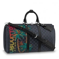 Louis Vuitton Keepall Bandouliere 45 Jungle Damier Cobalt N50002