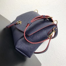 Louis Vuitton Blue Blanche Bag Monogram Empreinte M43616