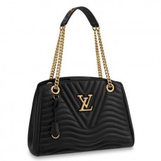 Louis Vuitton Black New Wave Chain Tote M51496