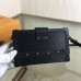 Louis Vuitton Petite Malle Bag In Black Epi Leather M5001N