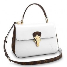 Louis Vuitton White Cherrywood Bag Patent Leather M53352
