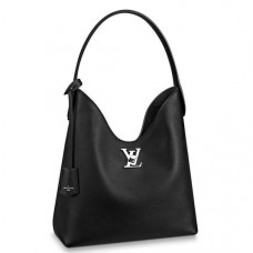 Louis Vuitton Black Lockme Hobo Shoulder Bag M52776
