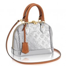 Louis Vuitton Silver Alma BB Monogram Vernis M90484