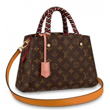 Louis Vuitton Montaigne BB Bag With Braided Handle Monogram M44671