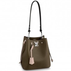 Louis Vuitton Khaki Lockme Bucket Bag M55439