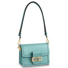 Louis Vuitton Mini Dauphine Bag In Blue Leather M55837
