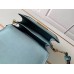 Louis Vuitton Mini Dauphine Bag In Blue Leather M55837