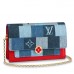 Louis Vuitton Flore Chain Wallet Monogram Denim M69036