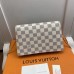 Louis Vuitton Croisette Chain Wallet Damier Azur N60358