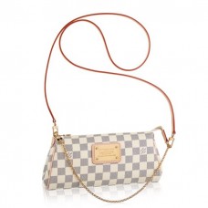 Louis Vuitton Eva Clutch Bag Damier Azur N55214
