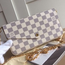 Louis Vuitton Pochette Felicie Bag Damier Azur N63106