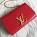 Louis Vuitton Pochette Louise GM Bag In Red Calfskin M54113