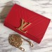 Louis Vuitton Pochette Louise GM Bag In Red Calfskin M54113